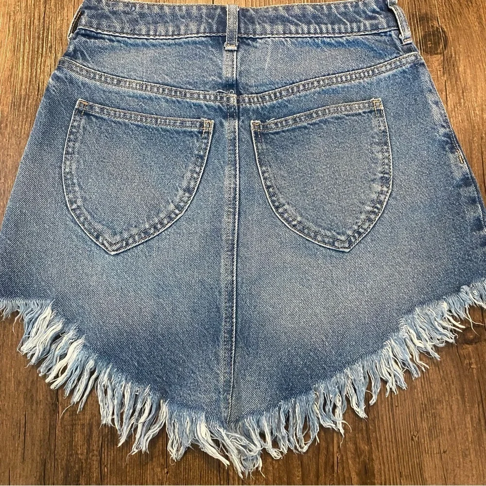 Free People Bailey Denim Mini Skirt size 24